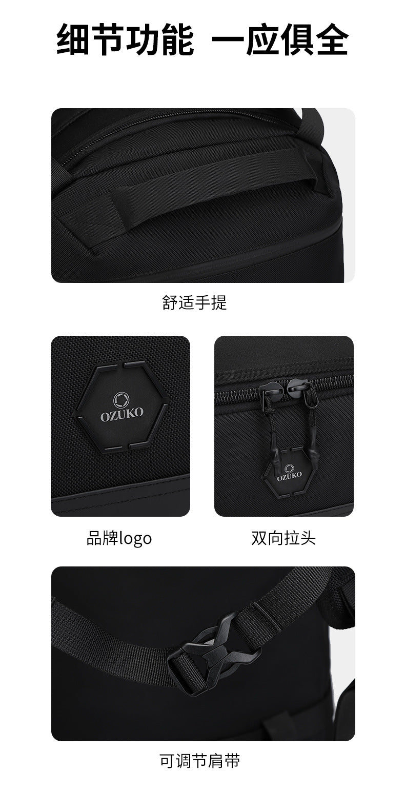 New Men's Travel Bag Large Capacity Sports Fitness Bag Waterproof Handheld Multifunctional Short Trip Backpack Yoga Bag