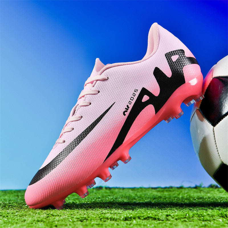 Comfortable football shoes for men and women, teenagers and students AG Spike TF Anti-Slip Breathable Turf Training Sneakers