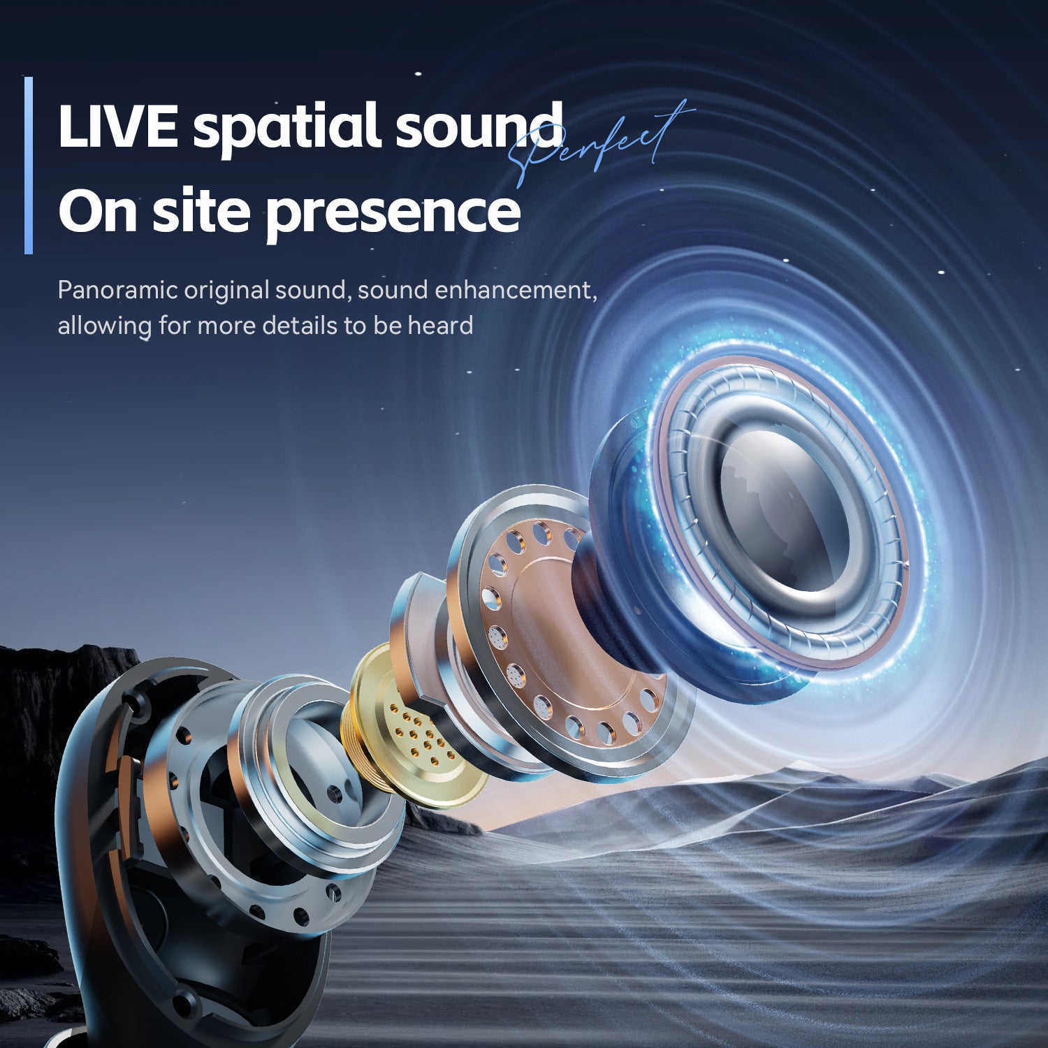 New M151Digital Display Headphones Ultra-Long Battery Life Mini In-Ear Comfortable Long-Wear Private Model Wireless Bluetooth Earphones