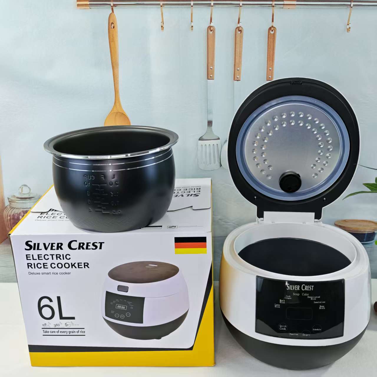 New Smart Touch Screen6L Electric Rice Cooker Household Multi-Functional Large Capacity Appointment Timed Rice Cooker Wholesale