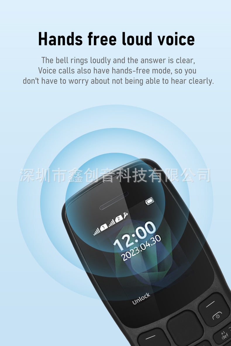 TK Straight Button Telephone106Feature Phone105Low-end Senior Phone with Multiple SIM Slots2G Hot-Selling Mobile Phone GM