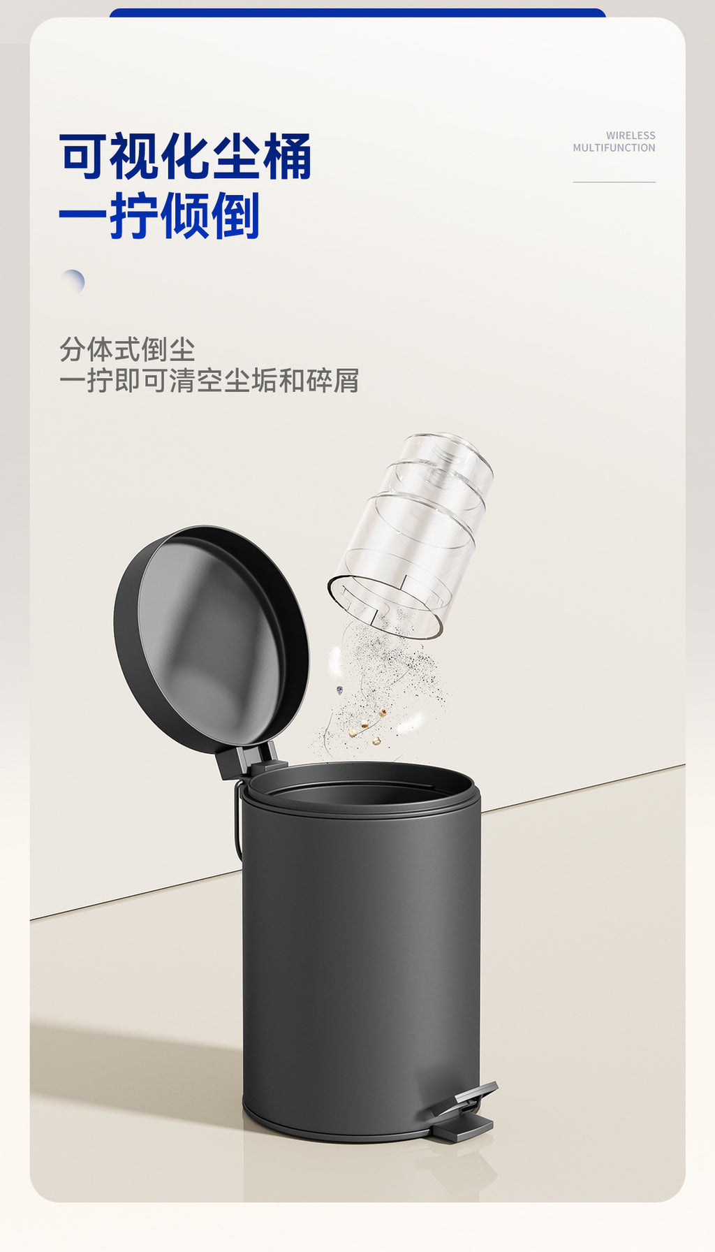 Home Car Small Rechargeable Handheld Vacuum Cleaner High Power Wireless Car Vacuum Cleaner Dual-use Suction and Blowing Large Suction Power