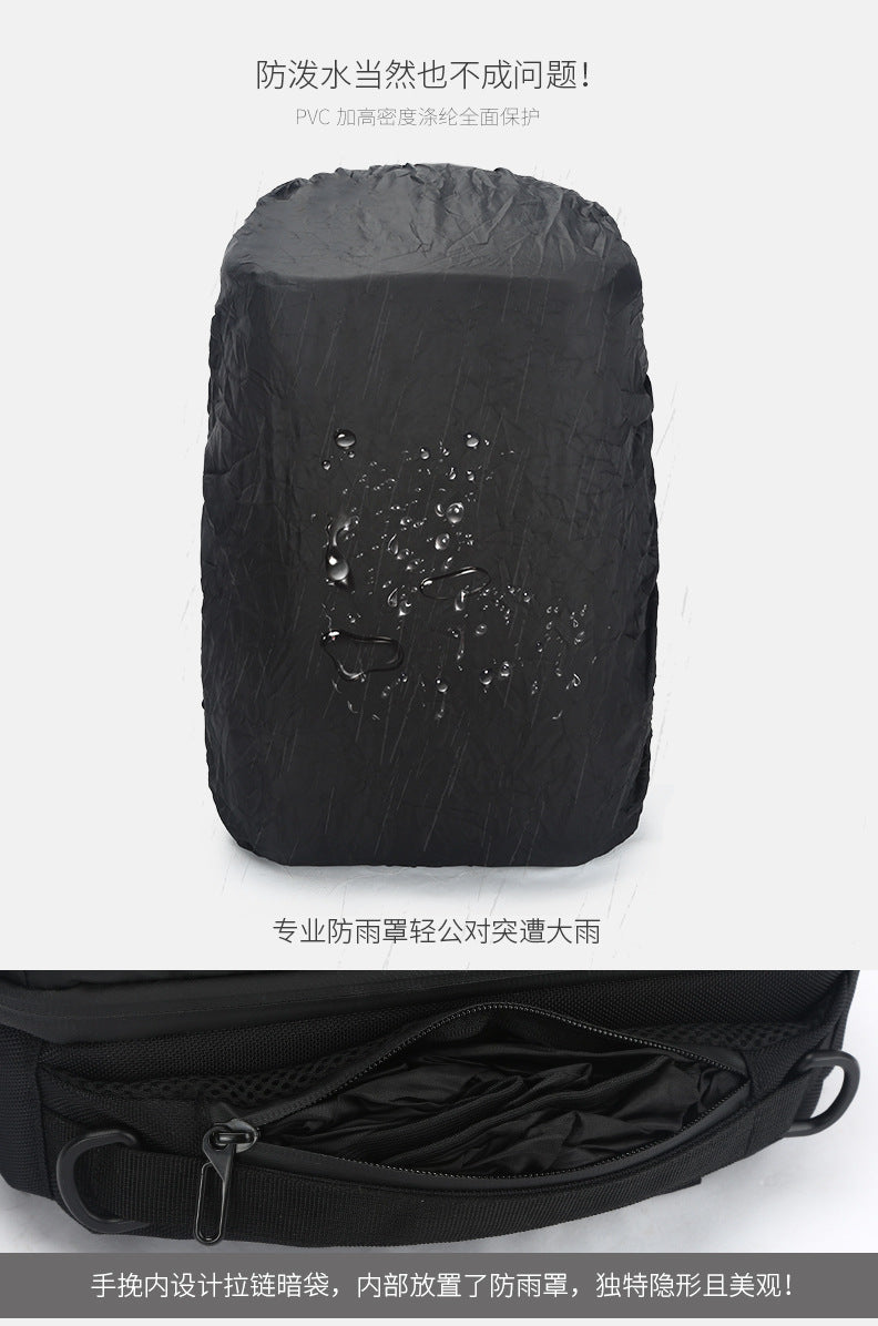 ozuko New business backpack for men, outdoor multifunctional travel bag, waterproof1715-inch Laptop Backpack