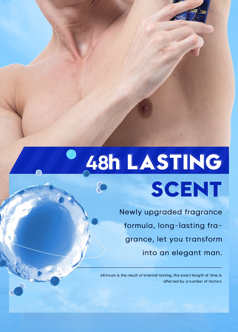 Men's Antiperspirant SADOER Antiperspirant Dry Portable Fragrance Roll-On Deodorant  Wholesale