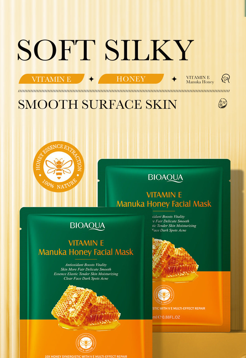 BIOAOUA Vitamin E Honey Mask Hydrating Moisturizing Repairing Brightening Mask Export  Wholesale