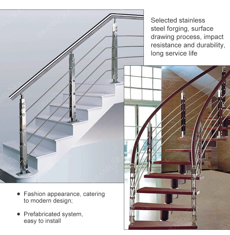 China Factory Cheap Stainless Steel Glass Balcony Railing Design