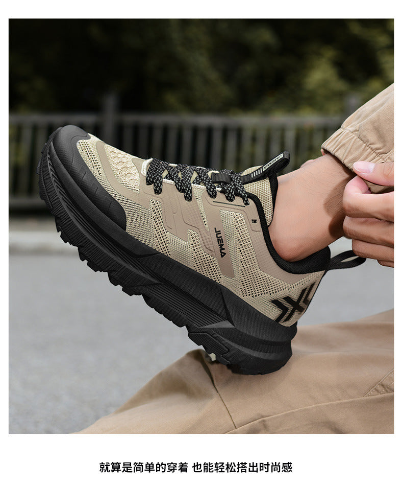 Large Size Men's Running Shoes Wear-Resistant Non-Slip Outdoor Hiking Shoes Breathable Versatile Shock Absorption High-Quality Sports Shoes