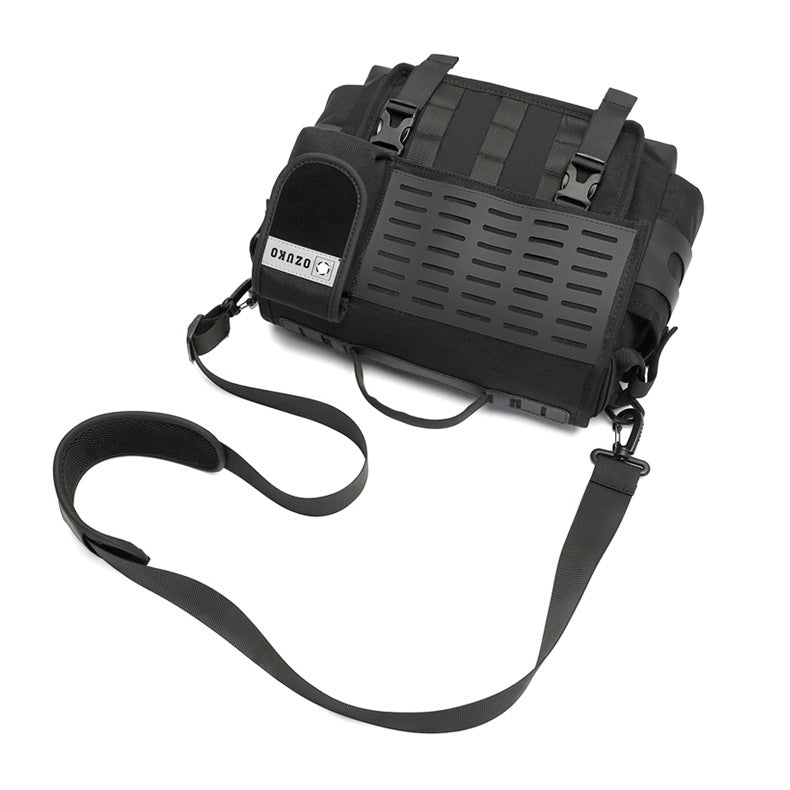 Men's Messenger Bag Multifunctional Crossbody Bag Waterproof Cycling Shoulder Bag Outdoor Commuting Tactical Style Men's Satchel