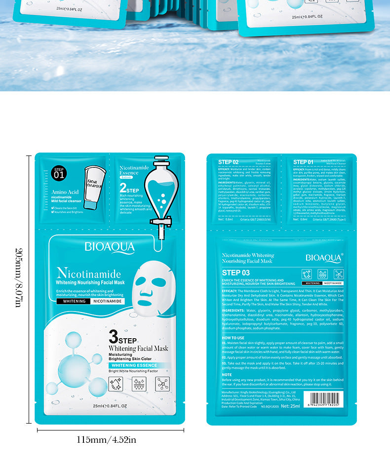 Trilogy Face Mask BIOAOUA Cleansing Facial Cleanser Hydrating Essence  Wholesale