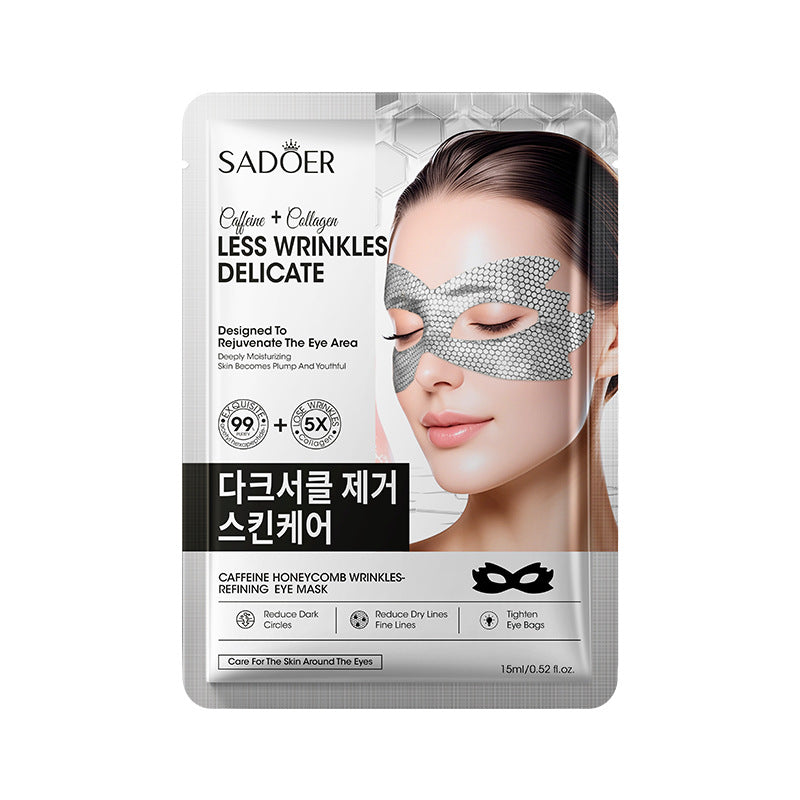 Caffeine Honeycomb Firming Eye Mask SADOER Moisturizing and rejuvenating eye mask patch  wholesale