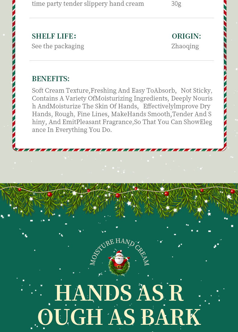 Christmas Hand Cream ZOZU Moisturizing, Refreshing, and Nourishing Hand Cream Gift Set for  Wholesale
