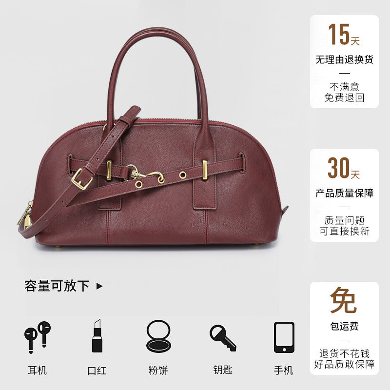 Liao Family Retro Tote Bag for Women, Large Capacity, New Trendy Fashion Women's Bag, Versatile Underarm Single Shoulder Bag, Commuting Crossbody Bag