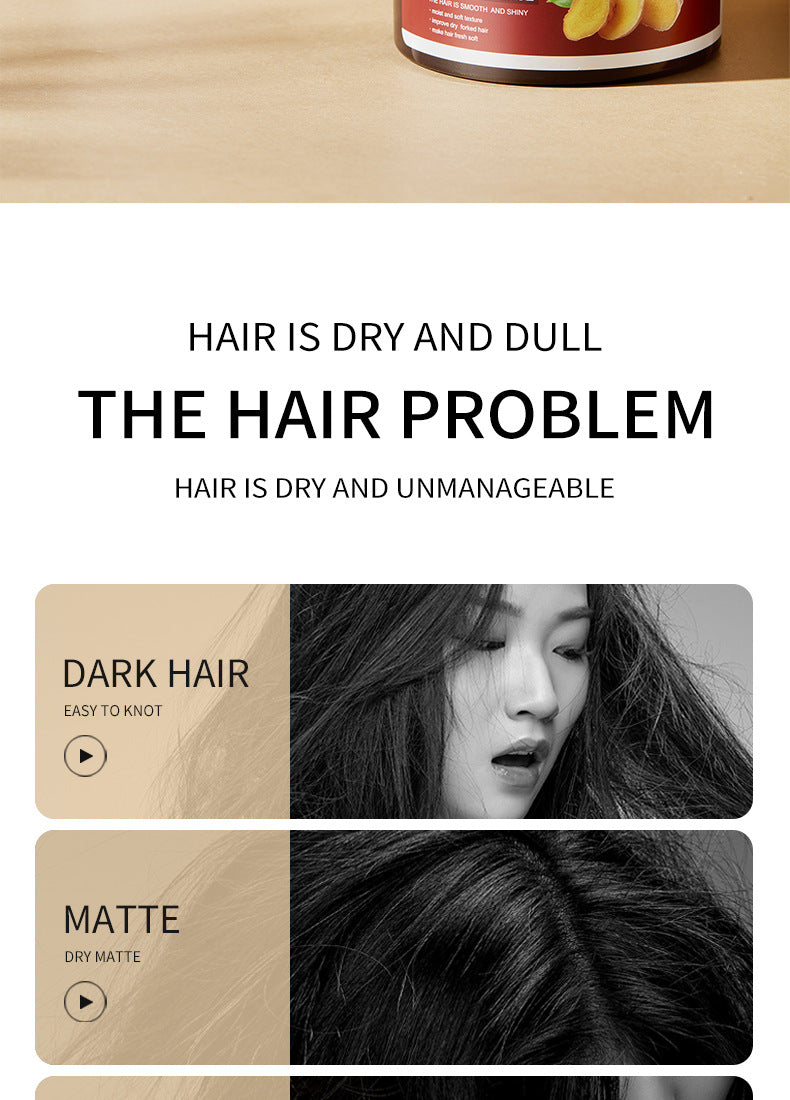 Ginger Hair Mask500g SADOER Moisturizing and Smooth Hair Care  Foreign Trade Live Wholesale