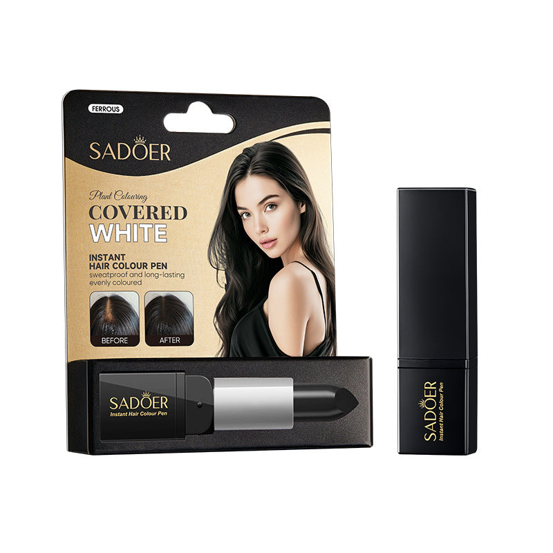 Cross-border Hair Dye Pen3.8g Moisturizing Hair Black Men and Women Conditioner Export Manufacturer Wholesale