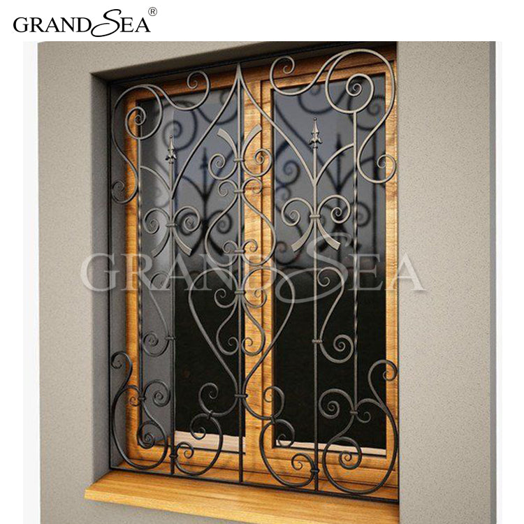 2020 Latest Iron Window Grill Stainless Steel Burglar Proof Design