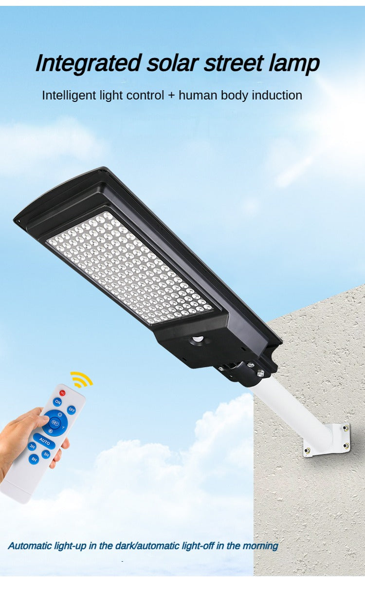 Waterproof Garden Road Lighting Human Body Induction Energy-Saving Aluminum Outdoor Integrated Solar Street Light