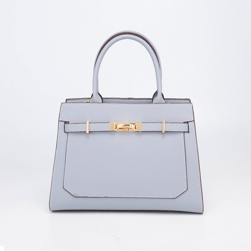 New Fashion Trendy Textured Kelly Bag for Women, Simple and Versatile European and American Style, Shoulder, Crossbody, and Handbag