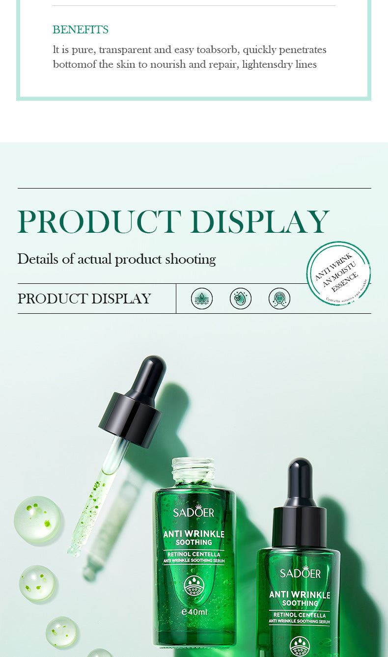 Retinol Essence40ml SADOER Centella asiatica hydrating moisturizing cross-border wholesale