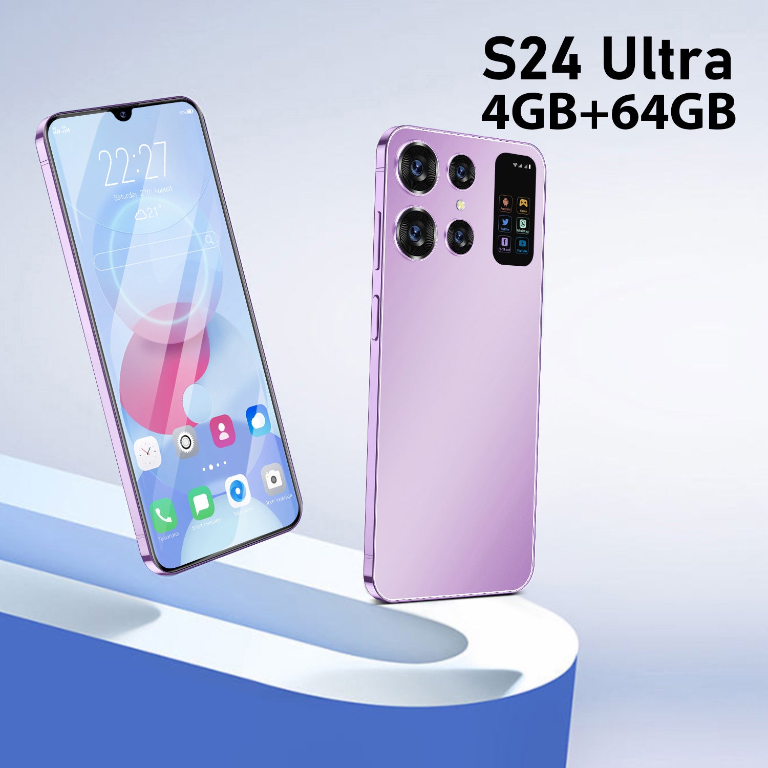 S24U+AliExpress7.0Large Screen Smartphone8+256G All-in-One Mobile Phone Source Work