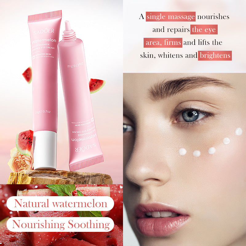 Watermelon Niacinamide Essence Eye Cream SADOER Moisturizing Eye Cream for Eye Area Wholesale Cross-Border Trade