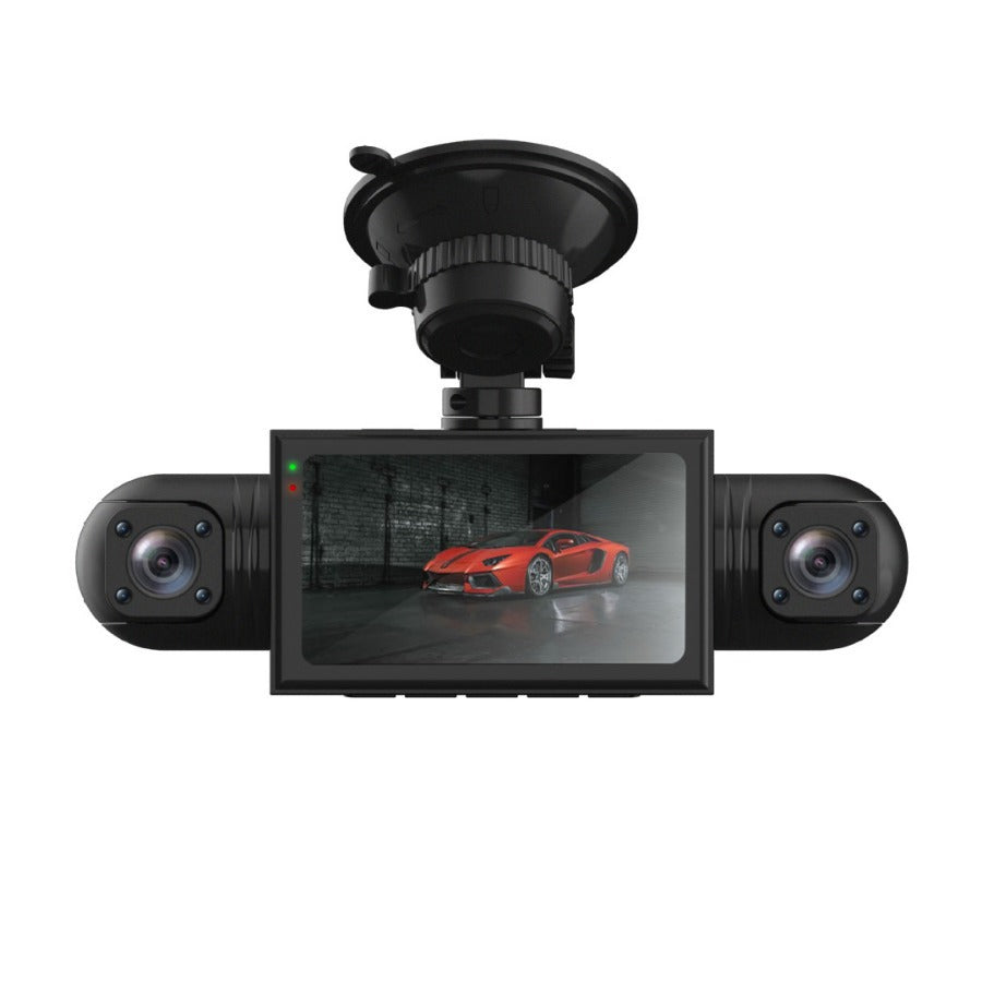 New Four-Record1080P Driving Recorder HD Night Vision Wide Angle3.0Inch Screen Car Camera DVR