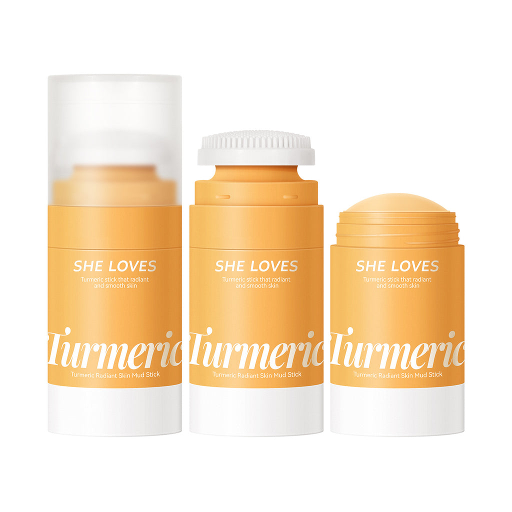 Exclusive Supply sheloves Turmeric Solid Mask Deep Cleansing Brightening Skin Color Oily Skin Smear Mud Mask Stick