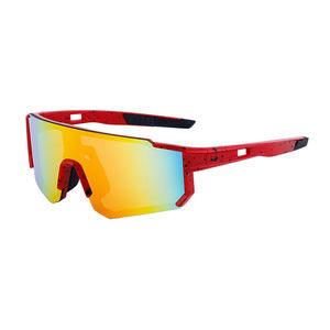 Cycling Goggles Colorful Outdoor Women's European and American One-piece Sunglasses Windproof Skiing Sports Sunscreen Sunglasses Men