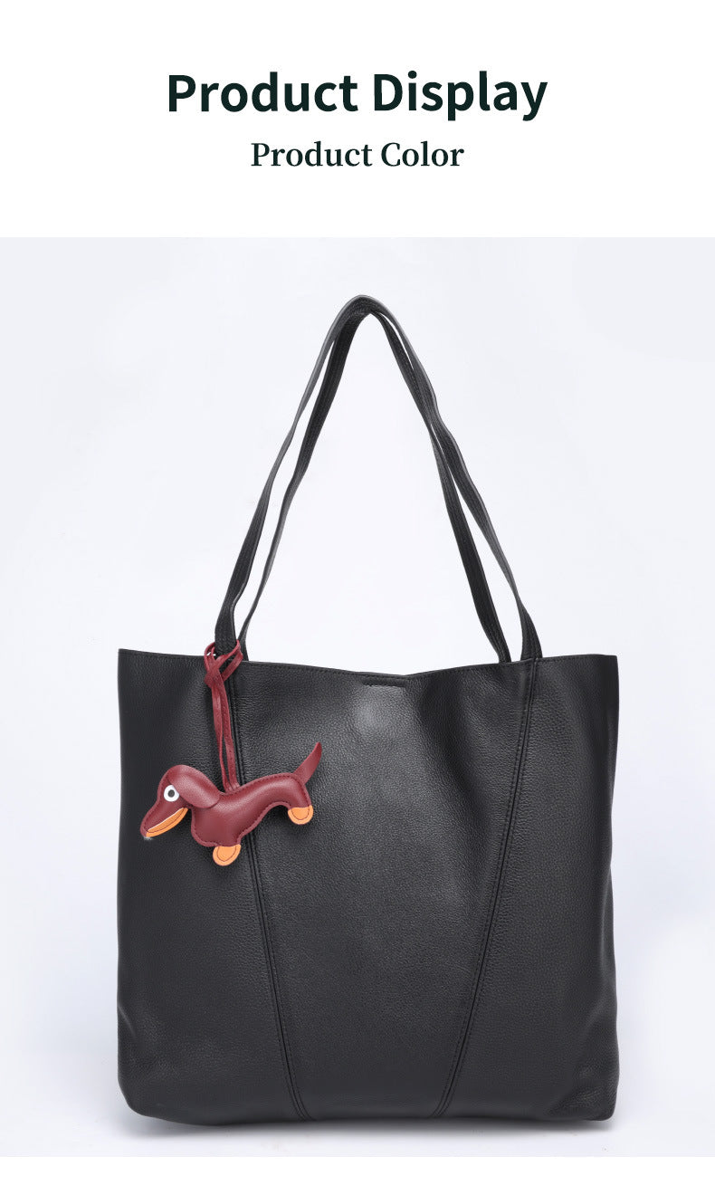 Lazy Style Tote Bag Large Capacity Underarm Shoulder Bag Casual Versatile Letter Bag