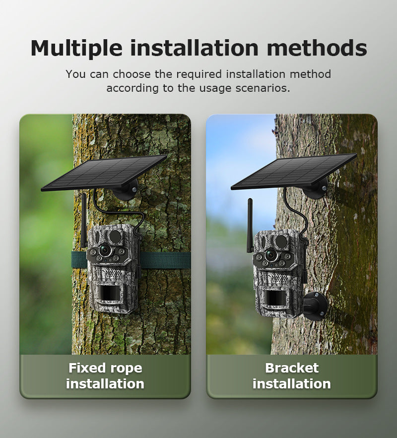 Private Model4G Camouflage Camera Camera Smart GPS Positioning AI Supports temperature detection recognition