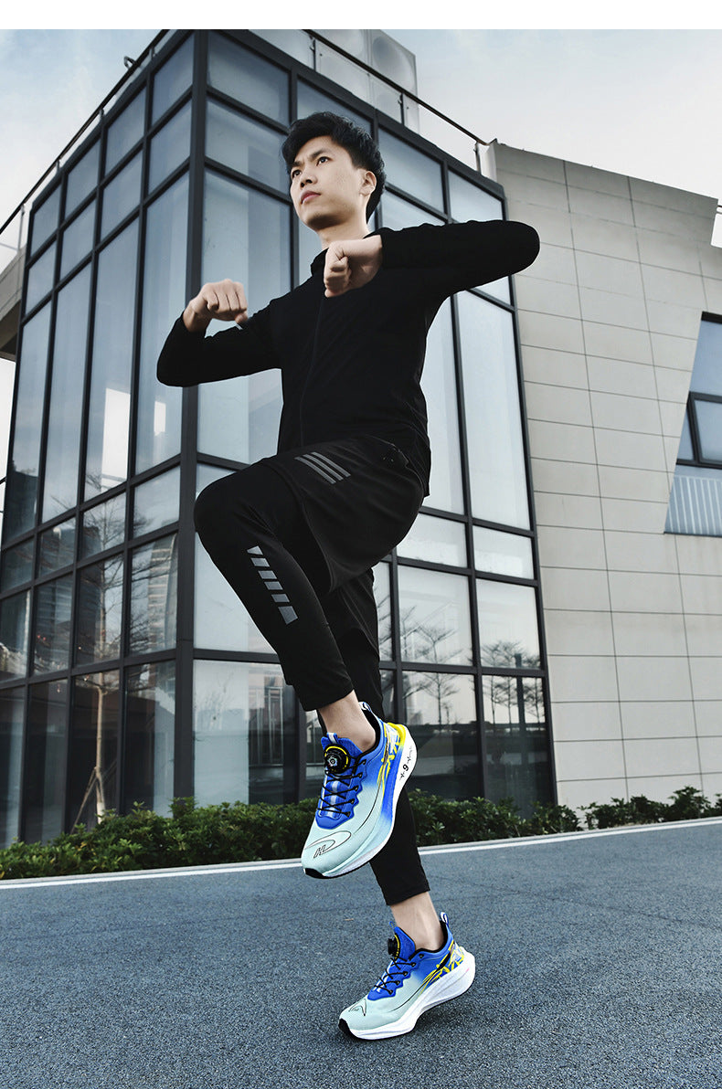 Red Rabbit9pro Racing Carbon Plate Running Shoes Breathable Mesh Sports Training Shock Absorption for Older Children and Adults Non-Slip Athletic Shoes
