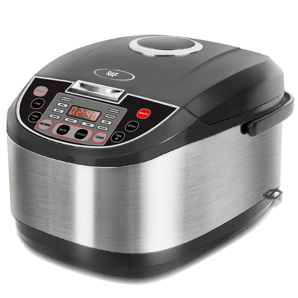 RAF European Standard Rice Cooker Smart6L Fully Automatic Health-Preserving Household Stainless Steel Rice Cooker Multi-Functional900w