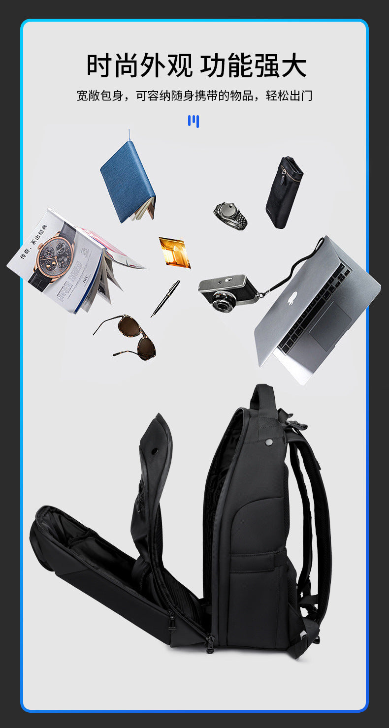 ozuko Business Backpack Men's Waterproof Computer School Bag High-looking commuter travel backpack for college students