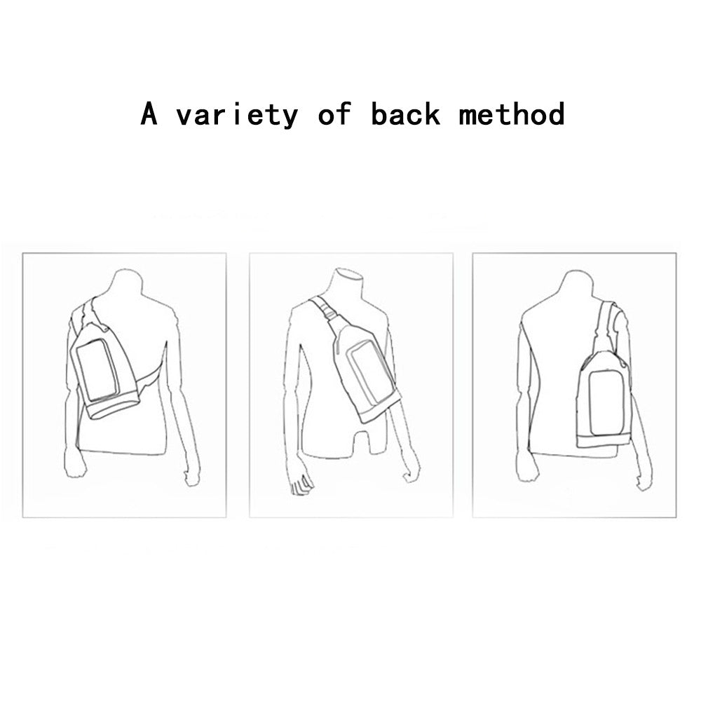 Anti-theft Bag Cowhide Chest Bag Password Lock Outdoor Sports Genuine Leather Single Shoulder Crossbody Bag Anti-theft Password Lock