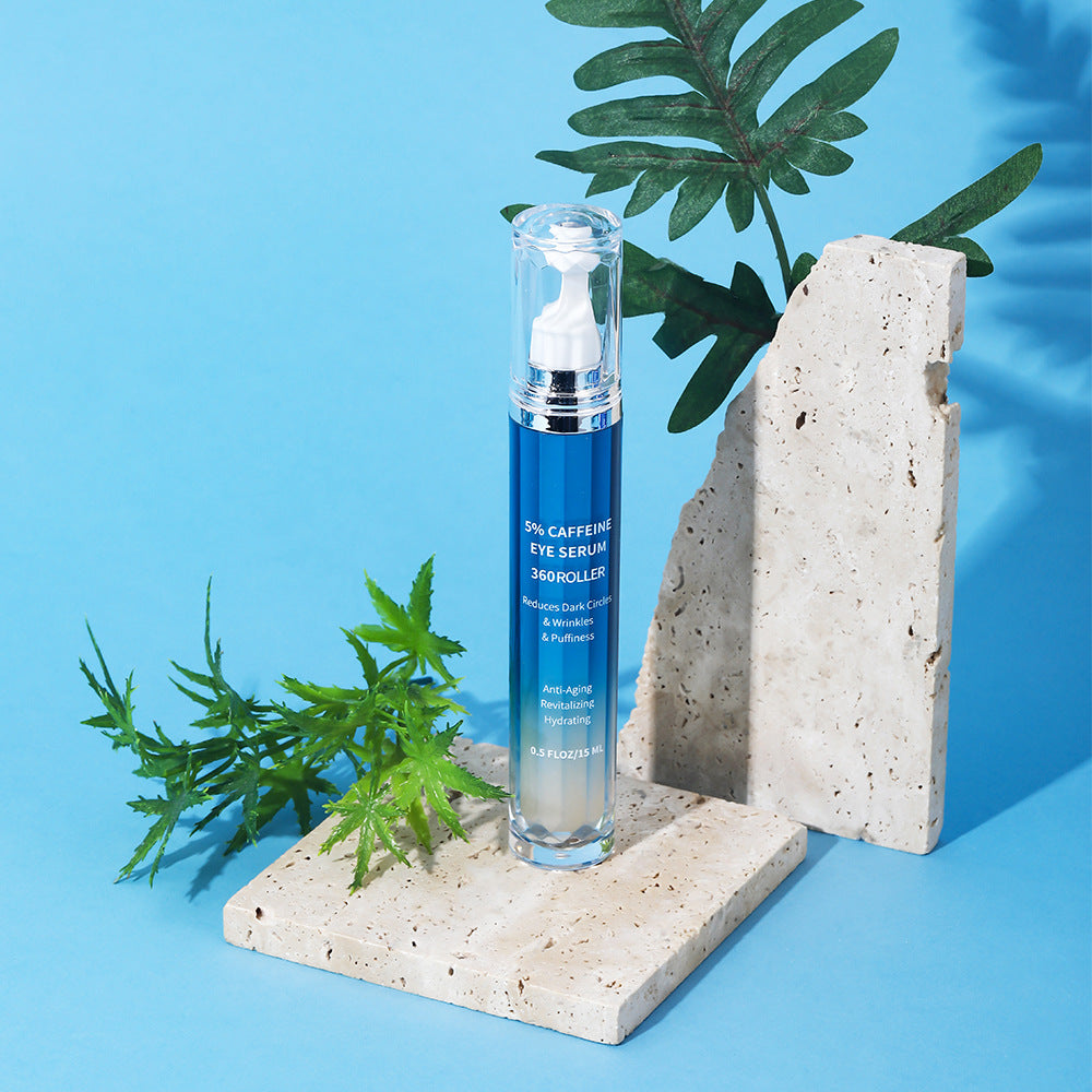 Hydrating and Moisturizing logo White Brand5%Retinol Caffeine Eye Serum