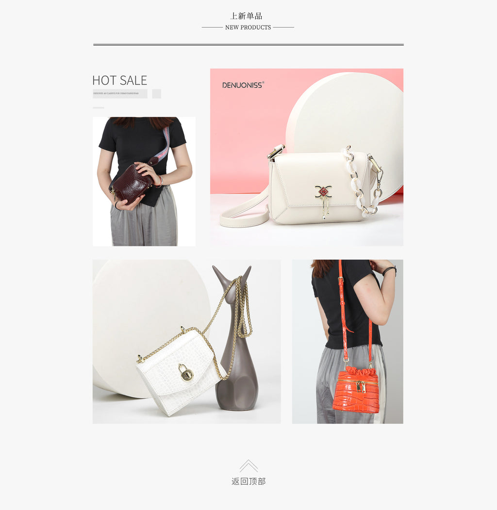 New Trendy Fashion Small Square Bag Retro Chic Single Shoulder Women's Bag Unique Niche Fresh Crossbody Women's Bag