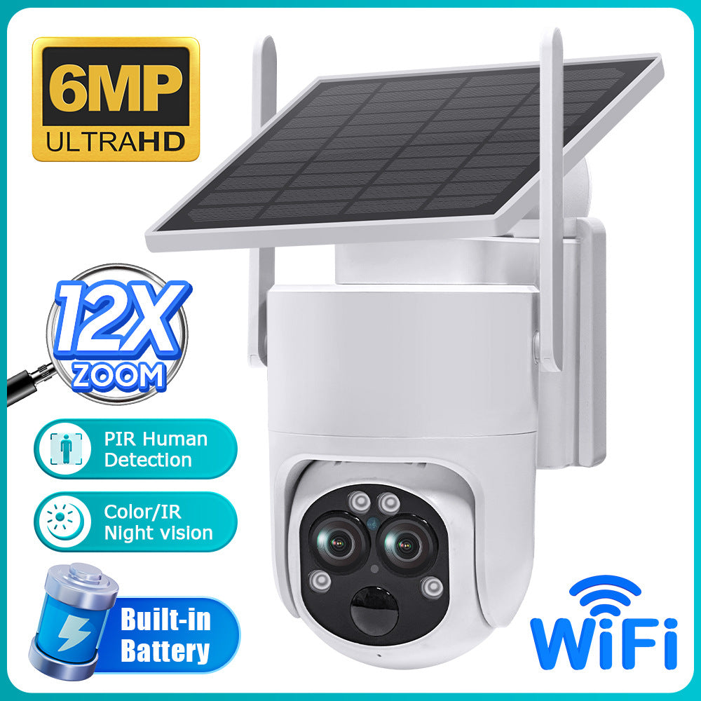 Exclusive Supply4G Solar Camera Outdoor Binocular Dome Camera 12High Zoom Low Power Consumption Manufacturer Direct Wholesale