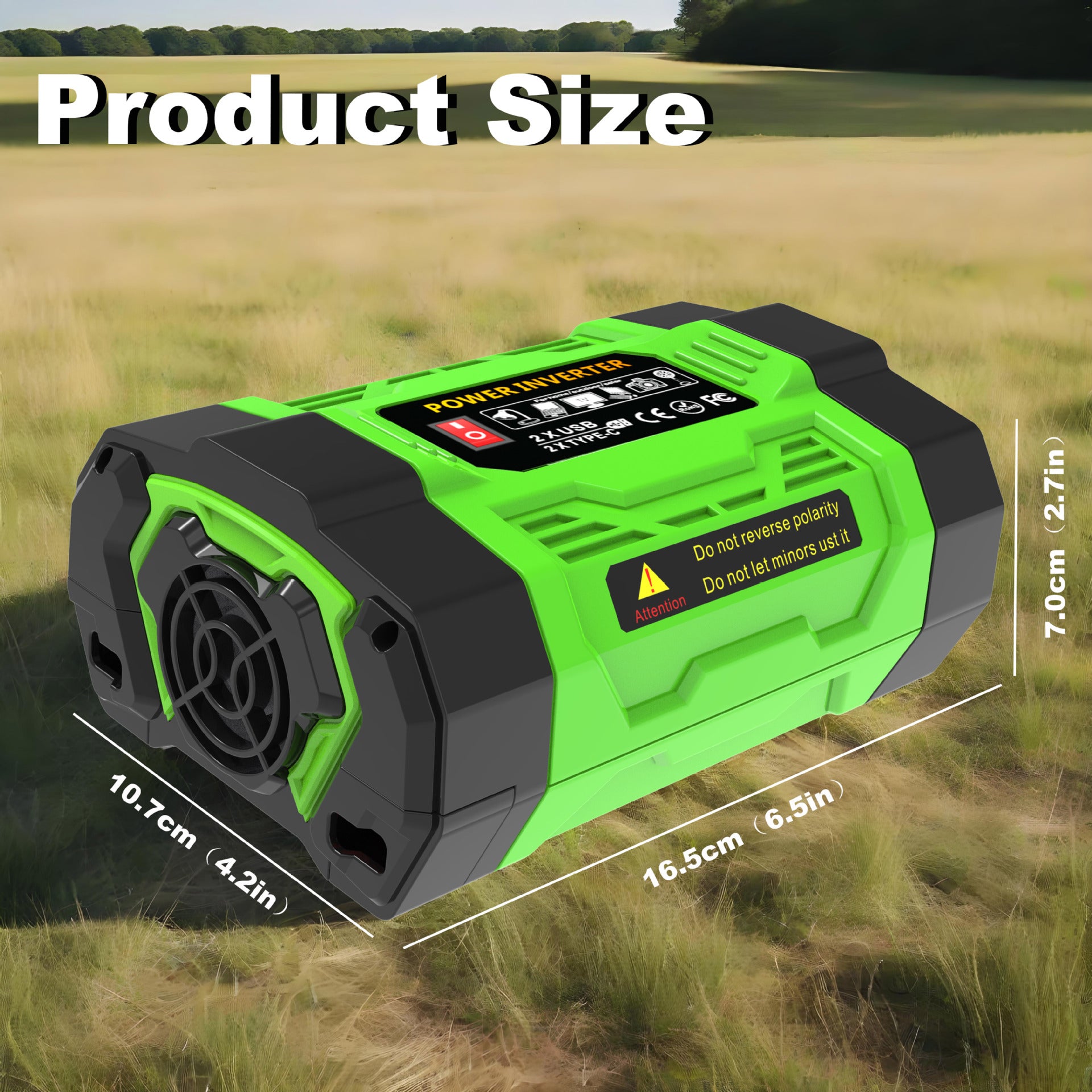European Standard Socket Car Inverter200W 300W 600W12V Turn220V Dual Socket Dual USB Double Type-C
