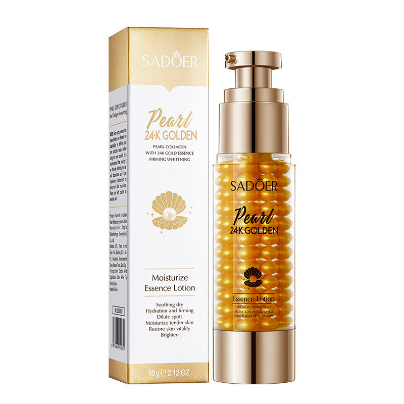 24K Gold Collagen Pearl Essence Milk SADOER Moisturizing lotion  foreign trade wholesale