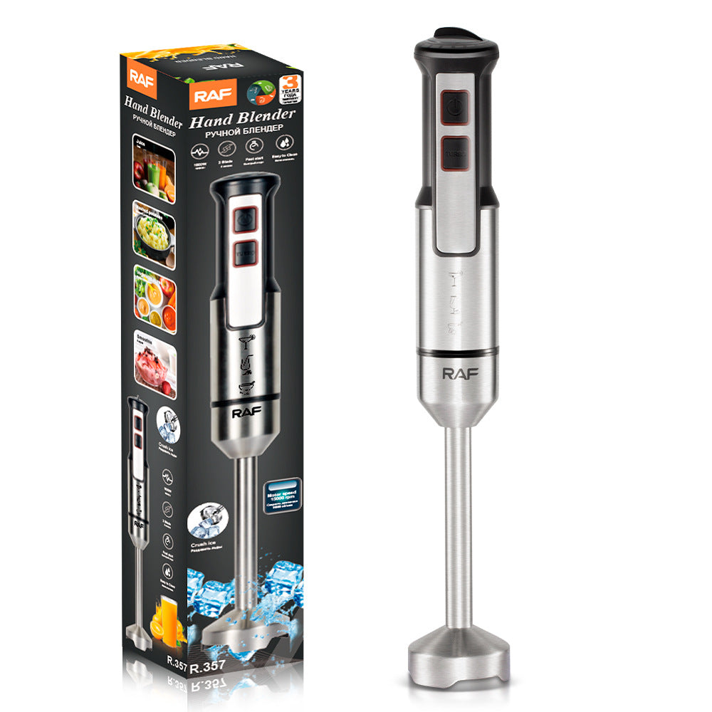RAF EU Standard Portable Household Food Blender Handheld Electric Stainless Steel Cooking Stick Mixer357
