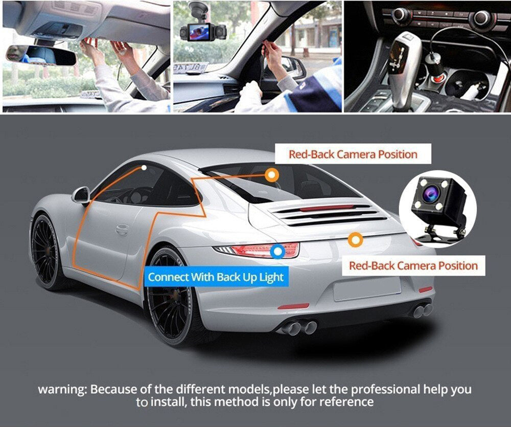 S9New four-way four-lens dashcam4Camera Recorder HD Night Vision1080P