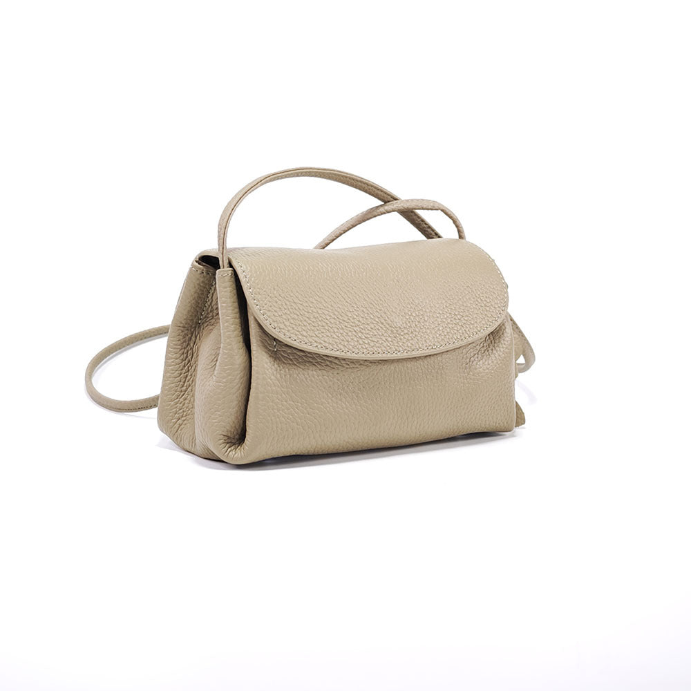 Genuine Leather Small Square Bag Daily Simple Women's Bag2025New Casual Little Elephant Commuting Versatile Cover Head Single Shoulder Crossbody Bag