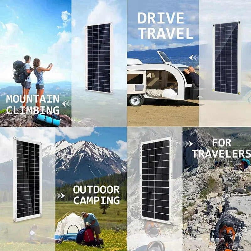 Factory Direct E-commerce 20W Solar Panel Control Kit Battery Emergency Power Solar Photovoltaic Panel