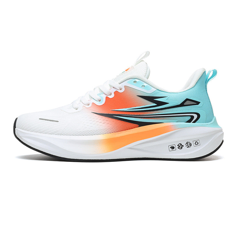 Summer New Jacquard Mesh Wear-resistant Breathable Sports Shoes Casual Comfortable Men's High Elastic Cushioning Youth Running Shoes