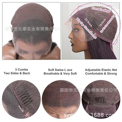 13X4 lace Layered Cut Straight Synthetic Wig for Daily Party