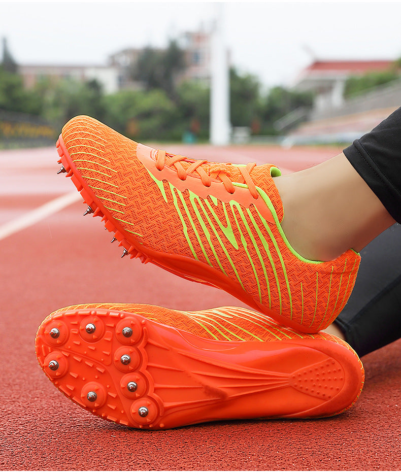 New Professional Track and Field Shoes for Men and Women, Students, Teenagers, Running, Standing Long Jump, Hurdles, High Jump, Spikes, Physical Education Shoes