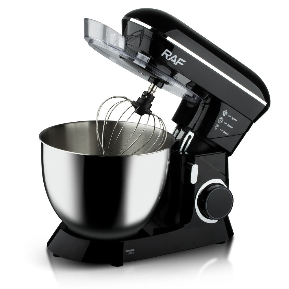 RAF European Standard Household Multifunctional Kitchen Machine Stainless Steel Bowl High Power Dough Mixer Egg Beater Whisk Mixer