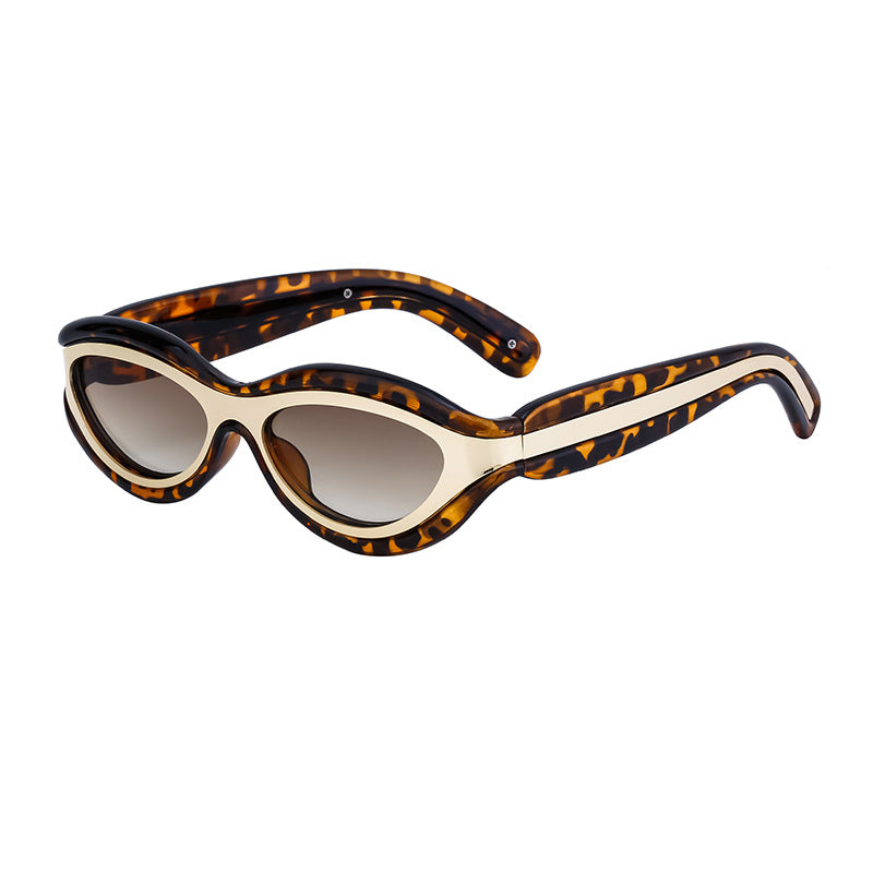 New European and American Y2K Cat Eye Sunglasses for Women Street Style Small Frame Sunglasses for Men Trendy Wholesale sunglasse