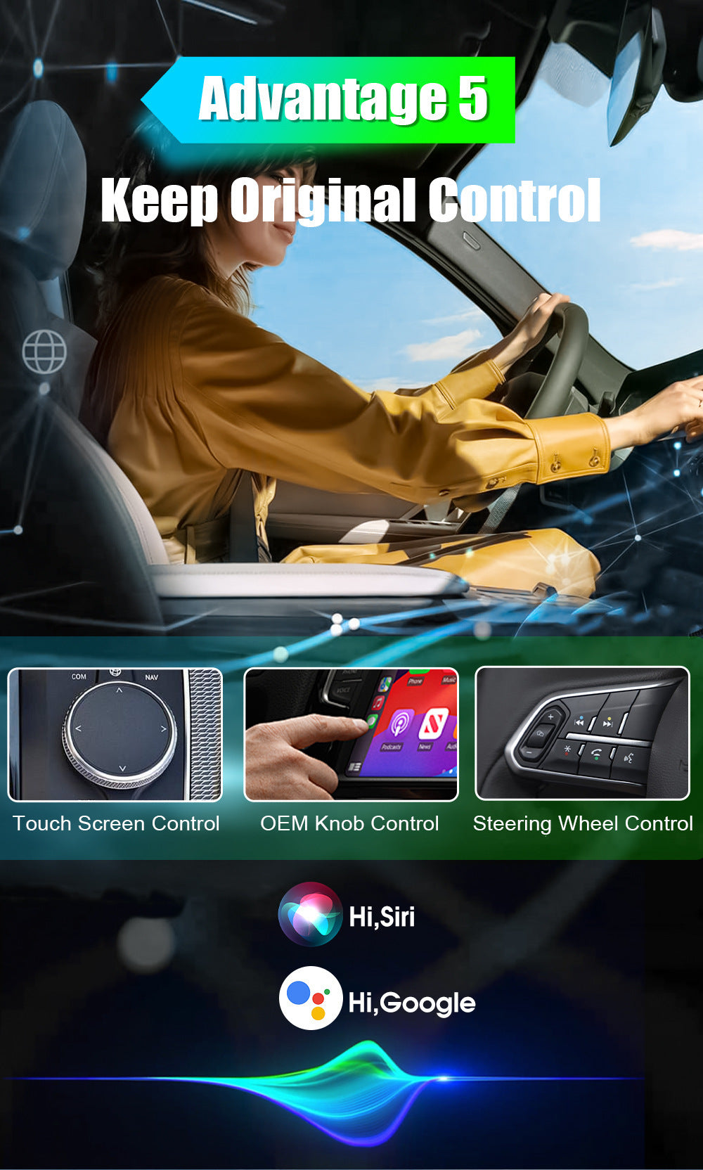 Carplay Original Car Wired to Wireless Box In-Car Smart Adapter auto Navigation Black Box Ai box