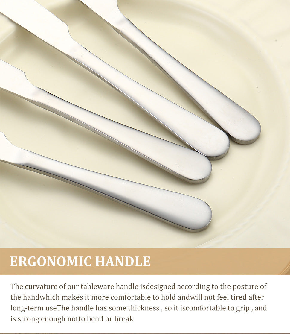 1010Five components40Set of Western Dessert Steak Knife Fork Spoon Stainless Steel Cutlery Set