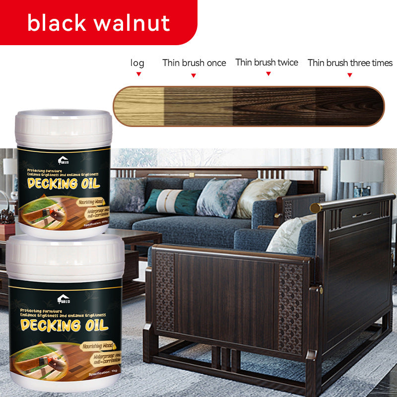 baolisi Water-based Wood Wax Oil Indoor Tables and Chairs Doors and Windows Furniture Renovation Color Change Transparent Wood Latex Paint Coating